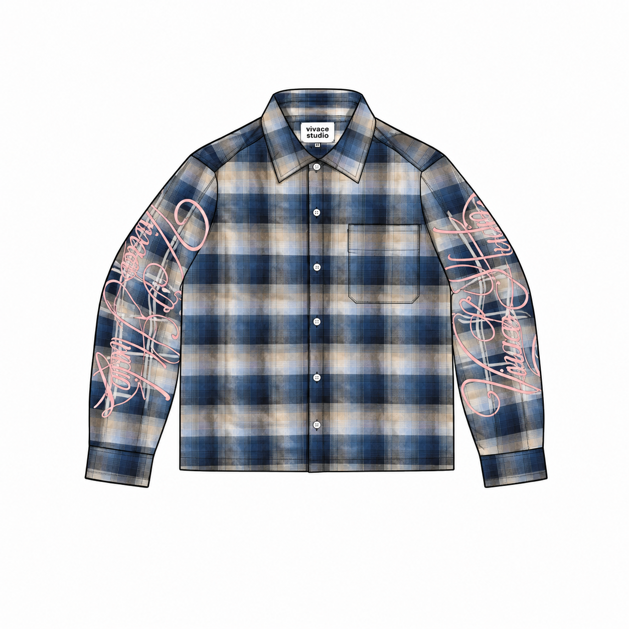 Chemise Graffiti Check
