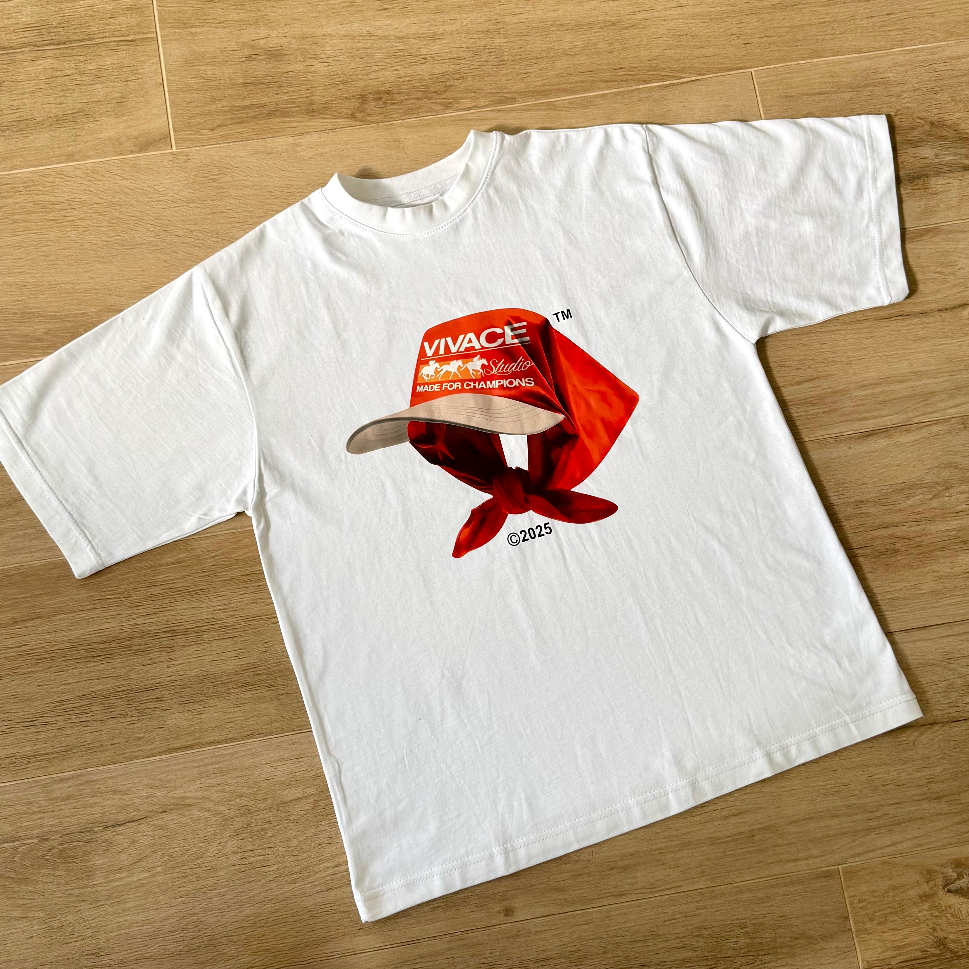 t-shirt bandana cap orange