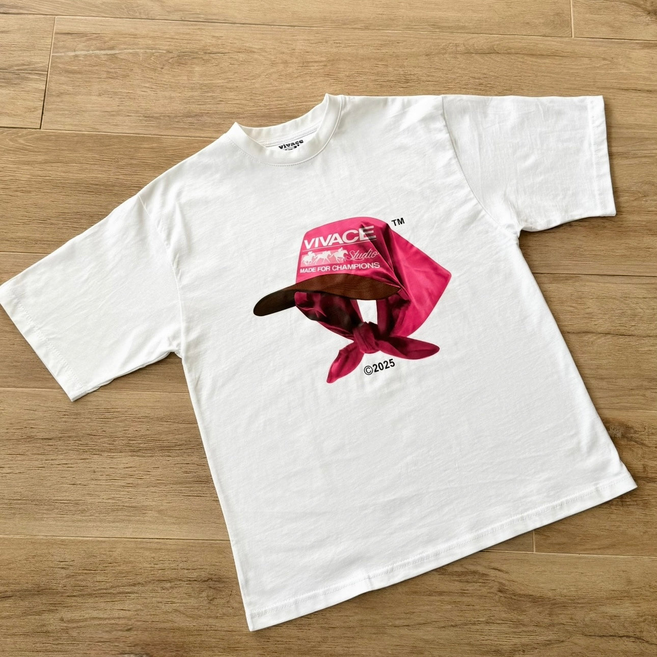 t-shirt bandana cap rose