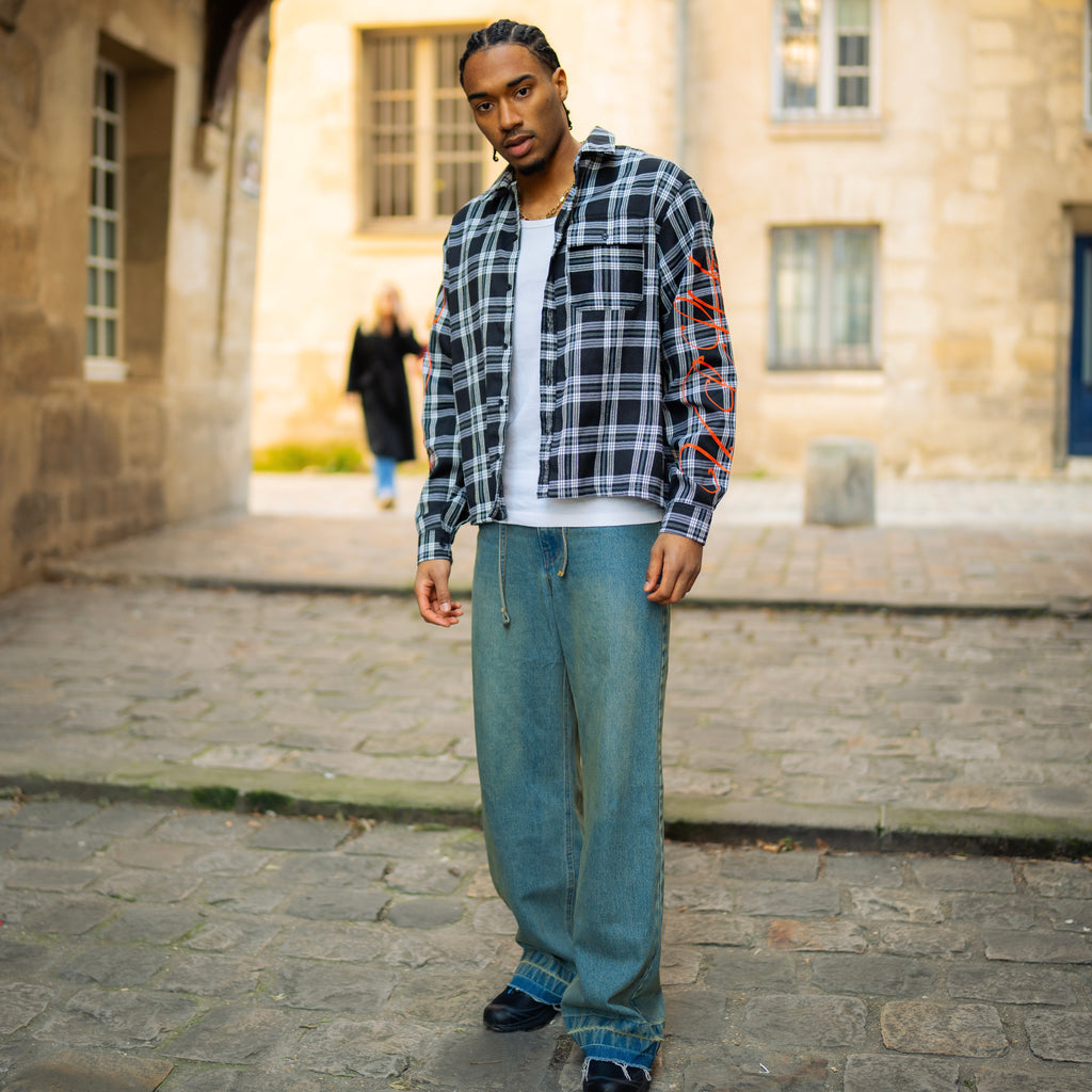 Chemise Graffiti Check