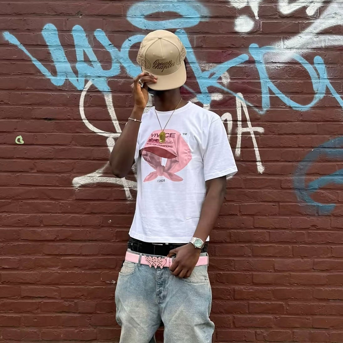 T-shirt Bandana rose