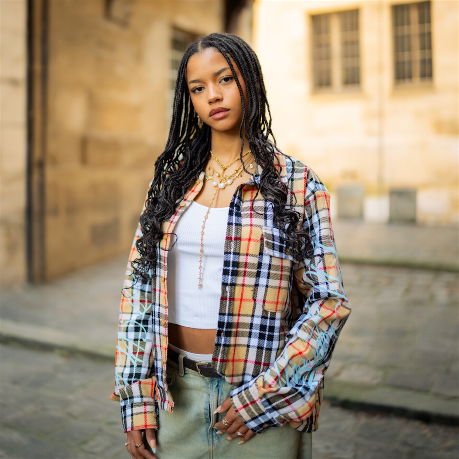 Chemise Graffiti Check