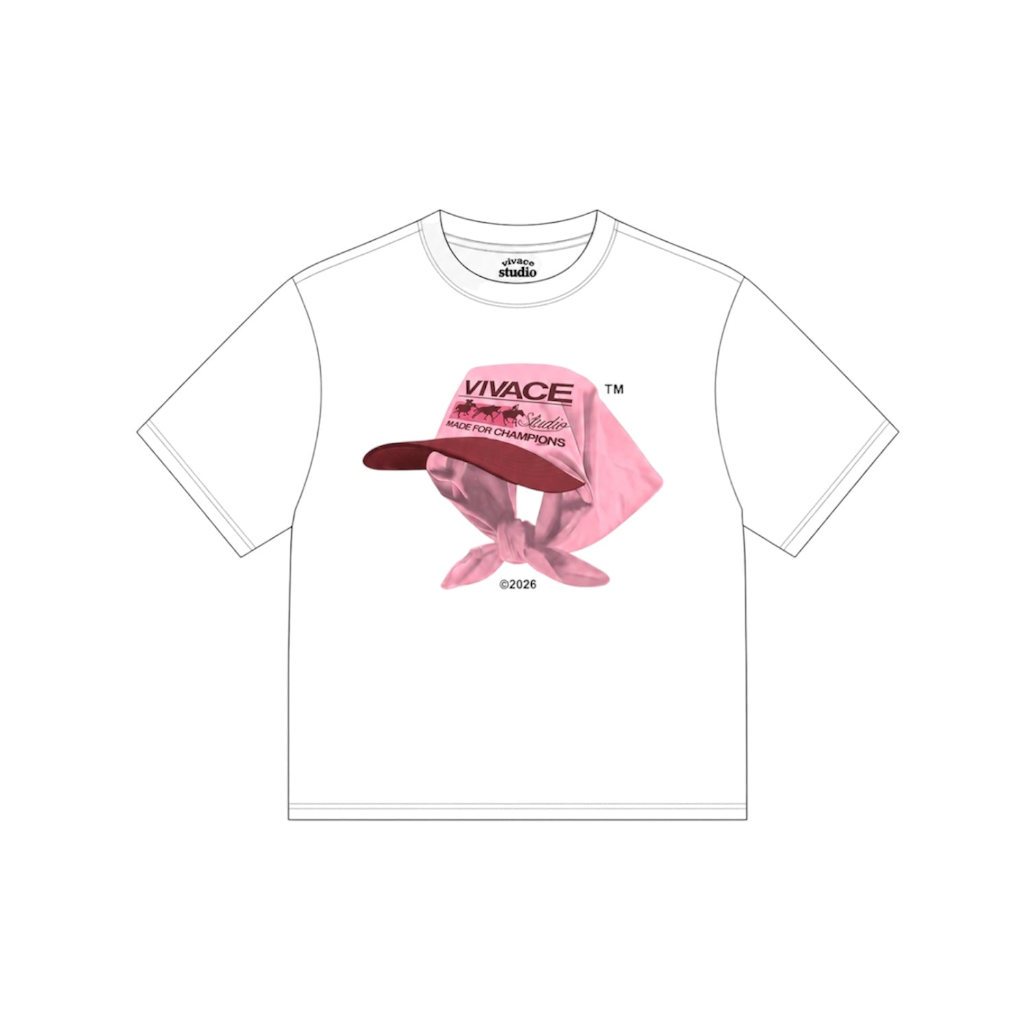 T-shirt Bandana rose