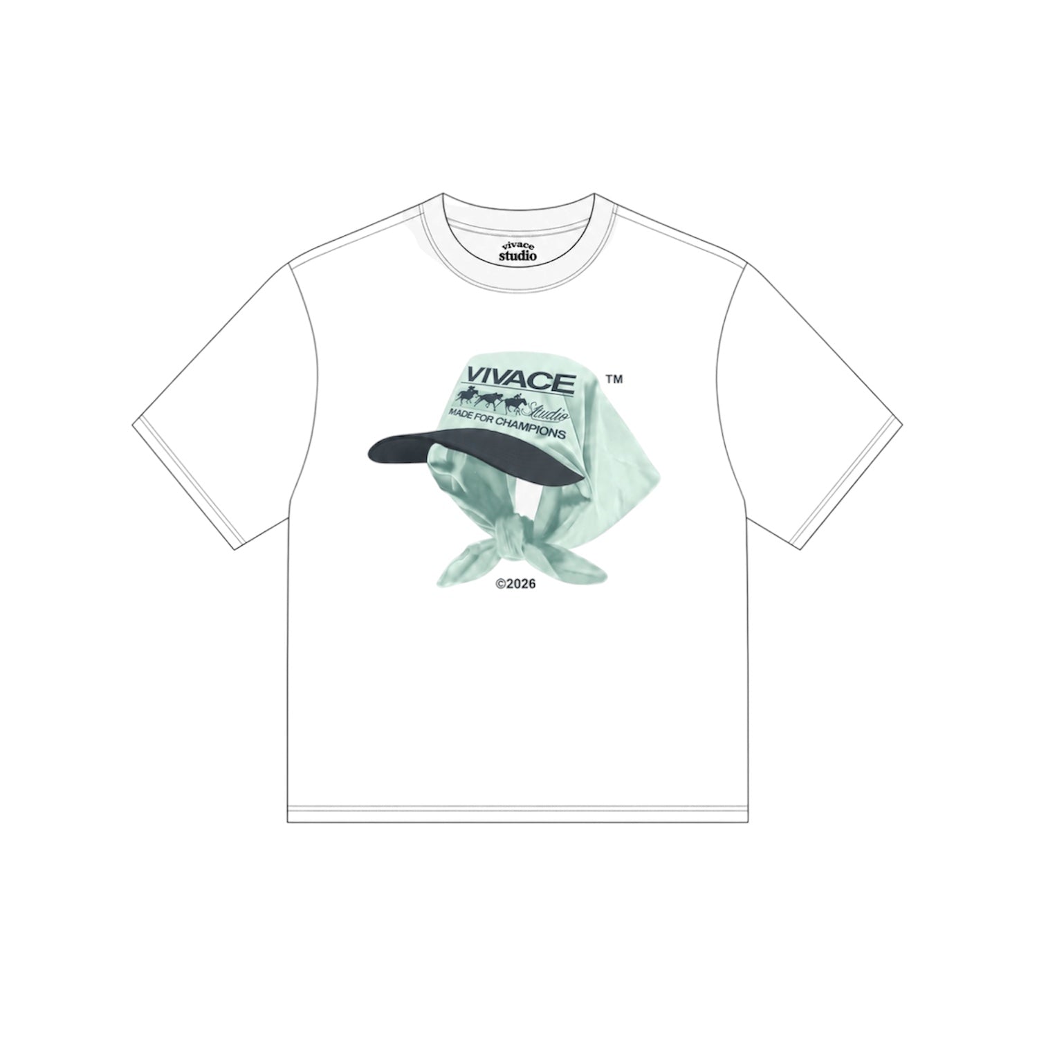 T-shirt bandana Azul