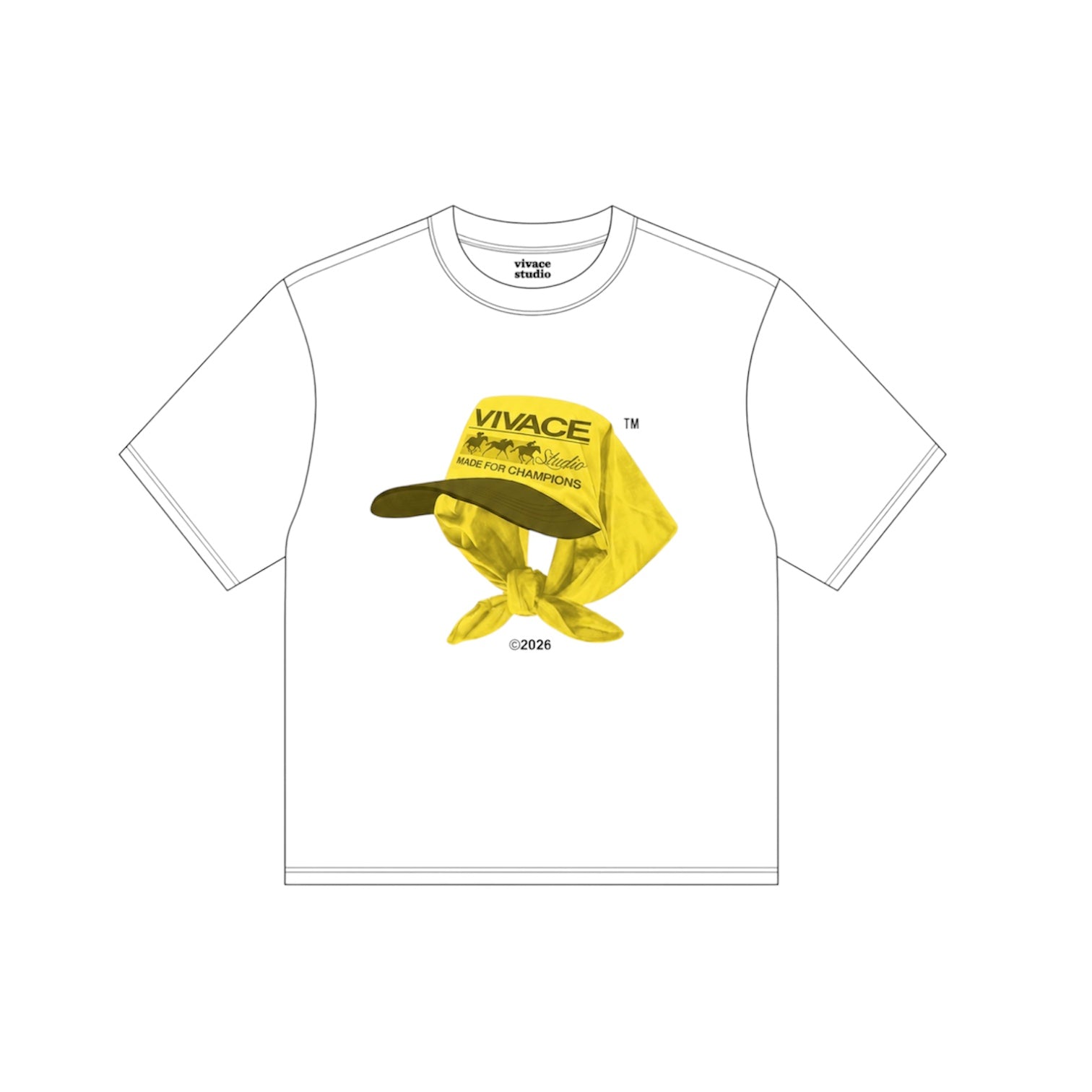 T-shirt Bandana jaune